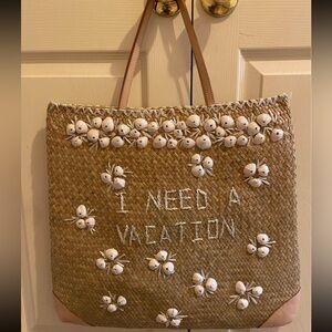 Kate spade “I need a vacation” beach bag/ shopping tote
